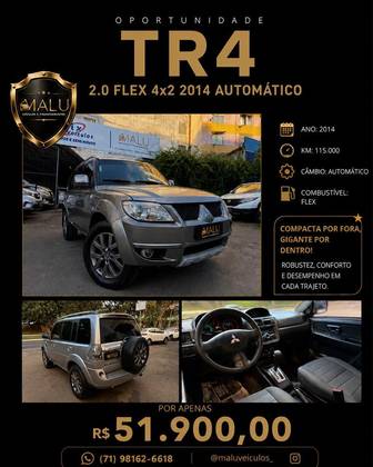 MITSUBISHI PAJERO TR4 2.0 4X2 16V 140CV FLEX 4P AUTOMÁTICO MITSUBISHI PAJERO TR4 2.0 4X2 16V 140CV FLEX 4P AUTOMÁTICO